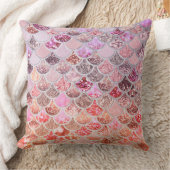 トレンディーピンクグラデーショングリッターマーメイドフィッシュはかりで測 クッション (ブランケット)