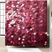 トレンディーピンクグリッターシャワーカーテン シャワーカーテン