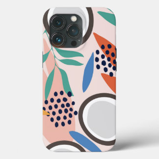 トレンディーピンクグリーンブルー赤面ココナッツタフケース iPhone 13 PROケース