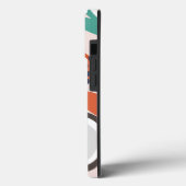 トレンディーピンクグリーンブルー赤面ココナッツタフケース Case-Mate iPhoneケース (裏面 / 左)