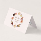 トレンディーピンクスイーツケーキベーカリー 名刺 (正面)