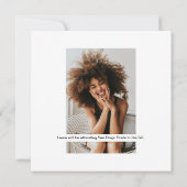 トレンディーピンクネオン2023写真卒業パーティー 招待状 (裏面)