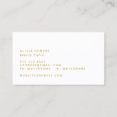 トレンディーピンクパープルウォーターグリッター 名刺 (裏面)