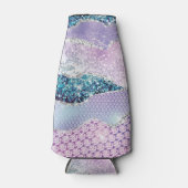 トレンディーピンクパープルシルバーゲート ボトルクーラー (正面)