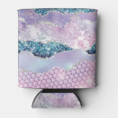 トレンディーピンクパープルシルバーゲート 缶クーラー (正面)