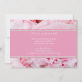 トレンディーピンクフローラキンセアニラパーティの招待状 招待状 (裏面)