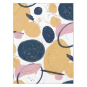 トレンディーピンクブルーストローク抽象芸術クリエイティブアート テーブルクロス (正面)