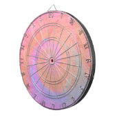 トレンディーピンクブルーマーブルモダン ダーツボード (正面右)