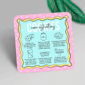 トレンディーピンクブルー漫画Cookieの気に指示 スクエア名刺