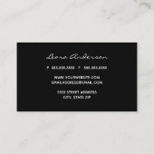 トレンディーピンクプライド及びツイード 名刺 (裏面)