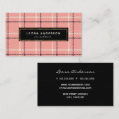 トレンディーピンクプライド及びツイード 名刺 (正面/裏面)