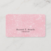 トレンディーピンクプレーンクリエイティブモダンフェミニン 名刺 (正面)