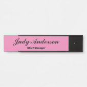 トレンディーピンクプロフェッショナル平滑クラシカルハンドライト サインプレート (正面)