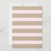 トレンディーピンクペニーファーストホリーコミュニオンカンバス 招待状 (裏面)