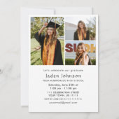 トレンディーピンクボウコケット4 PHOTO卒業パーティー 招待状 (裏面)