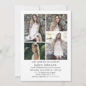 トレンディーピンクボウコケット5 PHOTO卒業パーティー 招待状 (裏面)