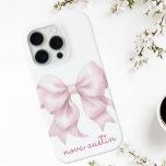 トレンディーピンクボウパーソナライズされたネーム・モノグラム iPhone 15 PROケース<br><div class="desc">名前モノグラムユニークiPhoneケースとトレンディーのピンクボウとパーソナライズされたあなたのスタイルを表示する。美しいピンク色の色合いで柔らかい水色の弓を特徴としカスタムて、日常のアクセサリーにエレガンスのtouchを愛する人々に最適なヴィンテージの魅力を醸し出すガーリー。モノグラパーソナライズされたムという名前は特別なtouchを追加し、このケースは本当に一種の一つになる。このケースはiPhoneの保護カバー以上のケースで、全体の外観を高めるスタイリッシュアクセサリーである。トレンディー名門私立校風のコケット弓デザインは、ブライダルシャワー、誕生日、または何か思慮深く思い入れたい任意の大事な行事のための完璧な贈り物与えを作るユニーク。クラシックデザインとパーソナライゼーションの融合モダンは、この電話ケースを長年にわたって大切にする傑出したピース来にする。あなたはあなたのiPhoneのためにそれを使用するか、または特別な誰かに与えるかどうか、このの電話ケースはカスタム、スタイルと保護の両方を提供する。水彩弓エレガントとモノグラムパーソナライズされたは、洗練された外観とおもしろいの両方を作り出し、ファッションと機能を組み合わせるのが好きな人に最適である。この美保護しく設計されたiPhoneケースとスタイルしてパーソナライズされたあなたの電話。</div>
