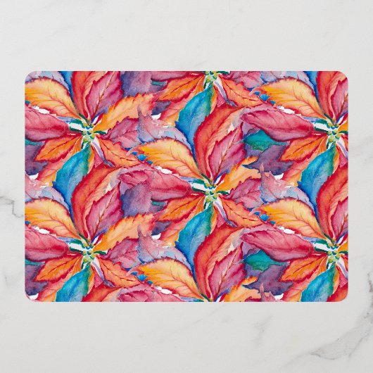 トレンディーピンクメリークリスマス 箔シーズンカード (裏面)