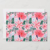 トレンディーピンクモダンメリークリスマスフォト シーズンカード (裏面)