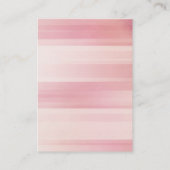 トレンディーピンクユニークプレーンシンプルモノグラム 名刺 (裏面)