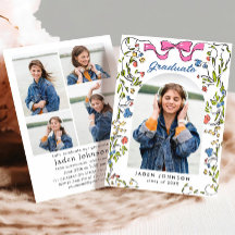 トレンディーピンクリボン2写真卒業パーティー