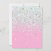 トレンディーピンクレッツゴーパーティー誕生日 招待状 (裏面)