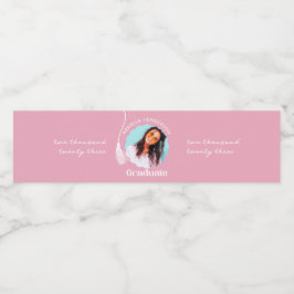 トレンディーピンク卒業写真 ペットボトルラベル