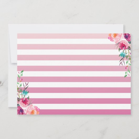 トレンディーピンク金ゴールドパイナップルフローラ熱帯写真 サンキューカード (裏面)