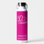 トレンディーピンク50と素晴らしい誕生日 ウォーターボトル (正面)