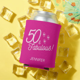 トレンディーピンク50と素晴らしい誕生日 缶クーラー