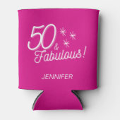 トレンディーピンク50と素晴らしい誕生日 缶クーラー (正面)