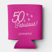 トレンディーピンク50と素晴らしい誕生日 缶クーラー (裏面)