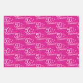 トレンディーピンク50と素晴らしい ラッピングペーパーシート (正面3)