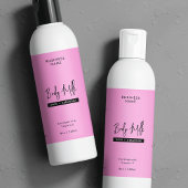 トレンディーピンク8オズスキンケアボトル防水ラベル スパークリングワインラベル