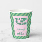 トレンディーピンク&グリーンA Tiniビット30歳の誕生日 紙コップ (正面)