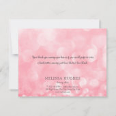 トレンディーピンク《写真》ぼけ味ビジネスサンキューカード サンキューカード (裏面)