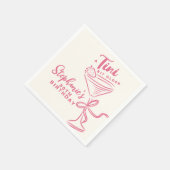 トレンディーピンクA Tiniビット30歳の誕生日 スタンダードカクテルナプキン (角)