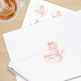 トレンディーピンクA Tiniビット30歳の誕生日 ラウンドシール