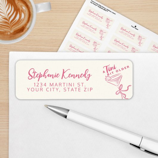 トレンディーピンクA Tiniビット30歳の誕生日 ラベル