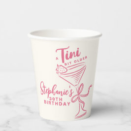 トレンディーピンクA Tiniビット30歳の誕生日 紙コップ