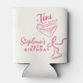 トレンディーピンクA Tiniビット30歳の誕生日 缶クーラー (裏面)