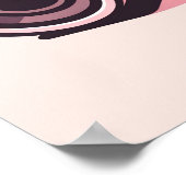 トレンディーピンクDSLRカメラ撮パーソナライズされた影 ポスター (角)