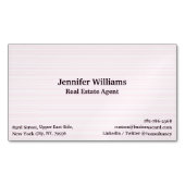 トレンディーピンモダンクラインズエレガントプロフェッショナルシック マグネット名刺 (正面)