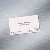 トレンディーピンモダンクラインズエレガントプロフェッショナルシック マグネット名刺 (インサイチュ)