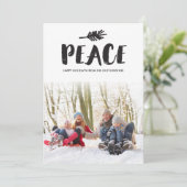 トレンディーピースホリデーフォトカード-ブラック シーズンカード (スタンド正面)