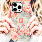 トレンディーピーチバラモノグラムフローラ Case-Mate iPhoneケース