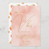 トレンディーピーチファズグラントビーブス卒業 サンキューカード (正面/裏面)