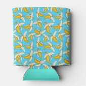 トレンディーピーラバナナズポップ・アートのアーパターン（の模様が）あるト 缶クーラー (裏面)