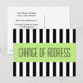トレンディーファッショナブル新しいアドレス移動 案内ポストカード (正面/裏面)