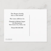 トレンディーファッショナブル新しいアドレス移動 案内ポストカード (裏面)